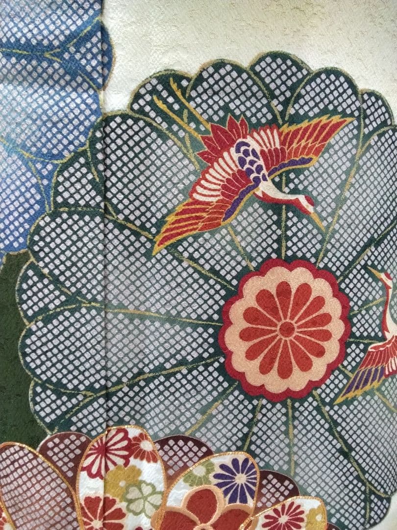 振袖フルセット、正絹振袖レトロ、成人式、重ね衿、帯揚げ帯締め、西陣高級袋帯、襦袢