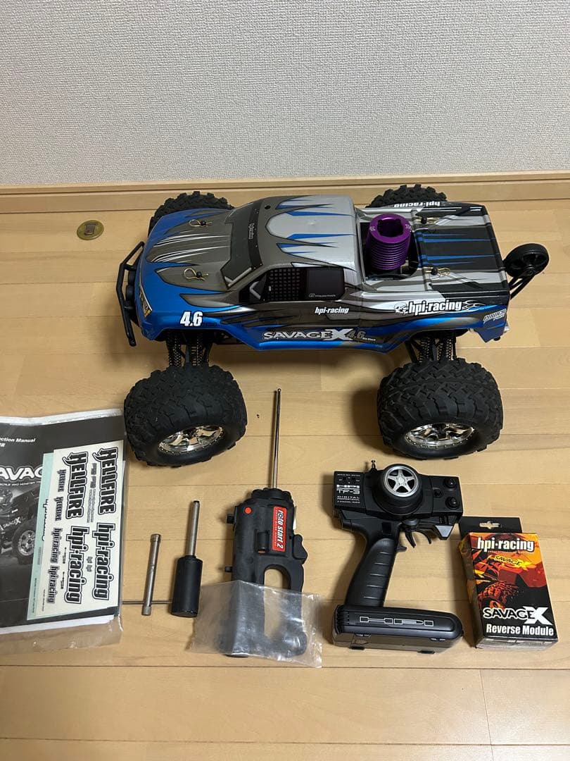 ジャンク扱いです。hpi-racing SAVAGE X 4.6 RTR