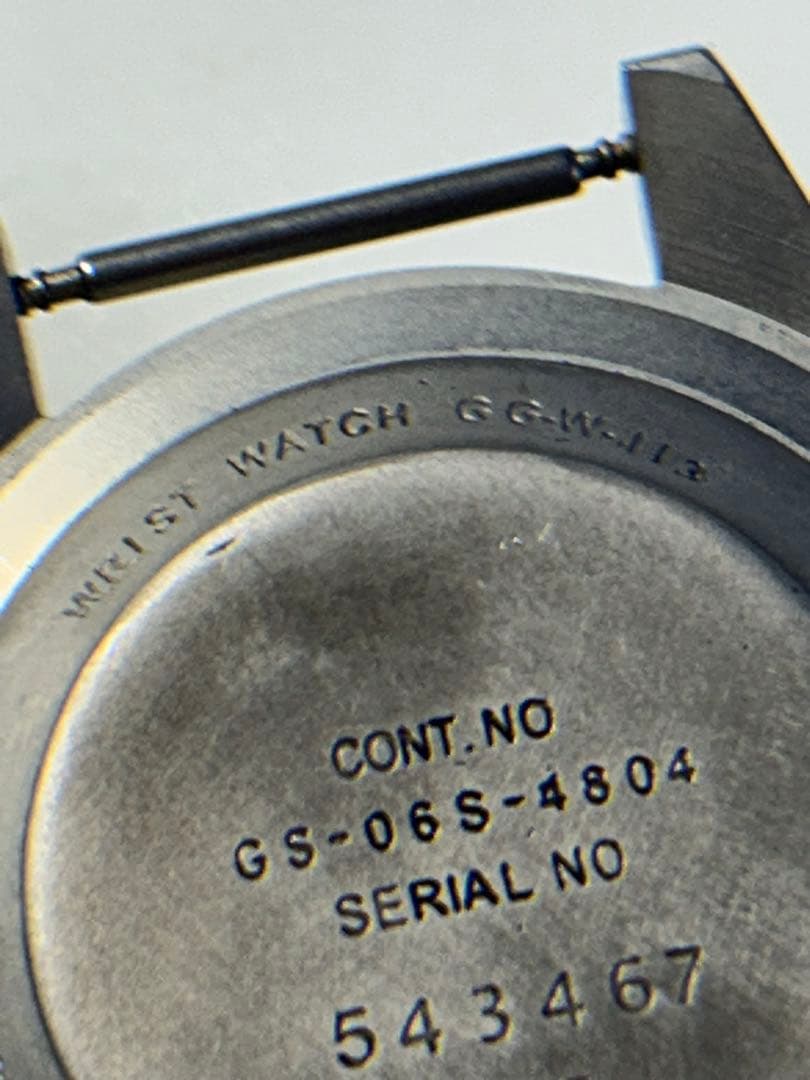 米軍　手巻き腕時計 ミリタリー　黒文字盤 NATOベルト