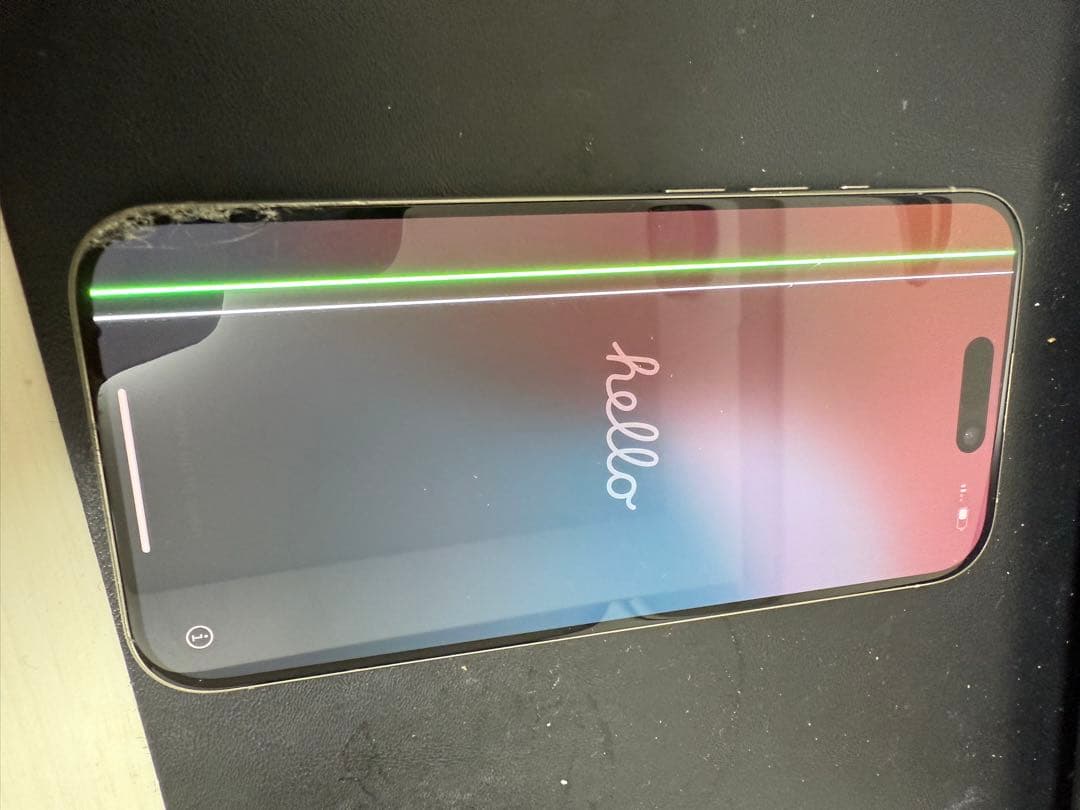 iPhone 15 Pro 256GB SIMフリー 液晶割れ