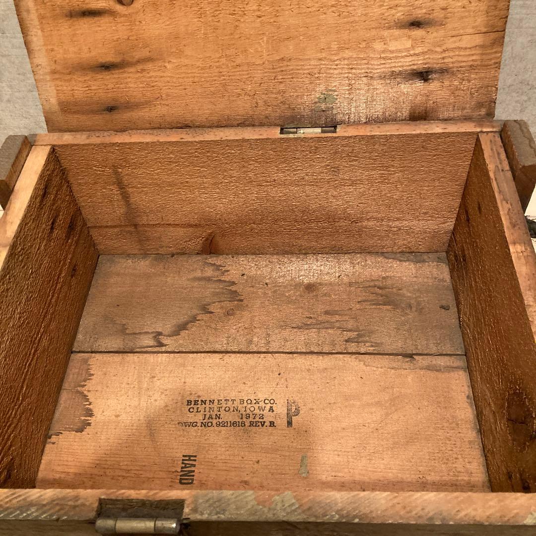 ブレイズ 　US アンティーク 木箱 ヴィンテージ　弾薬箱　工具箱 用具箱