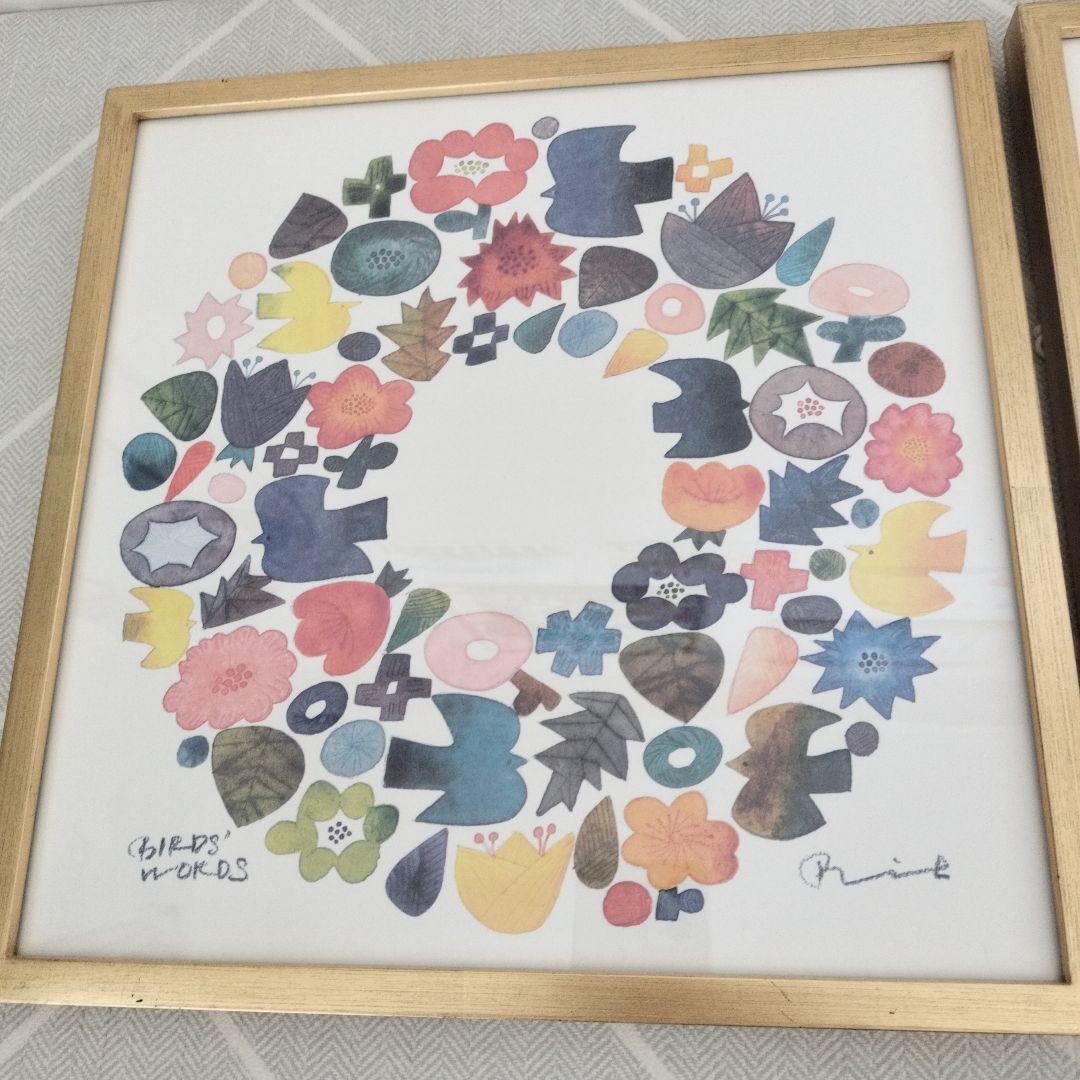 バーズワーズ　アートポスター　額縁入　２種