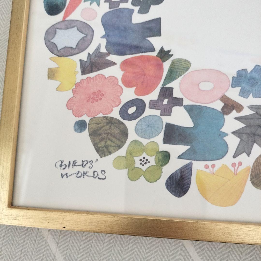 バーズワーズ　アートポスター　額縁入　２種