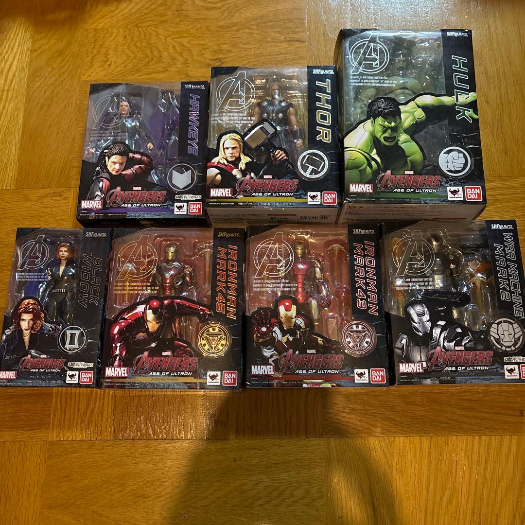 s.h.figuarts アベンジャーズ　エイジ•オブ•ウルトロン　7点セット