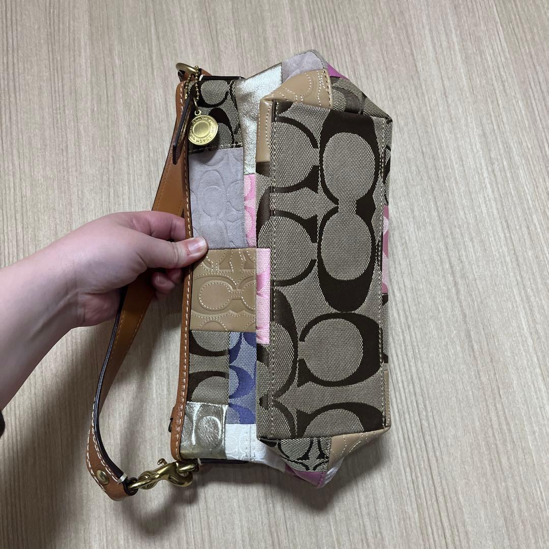 【美品】コーチ　COACH　パッチワーク　ハンドバッグ