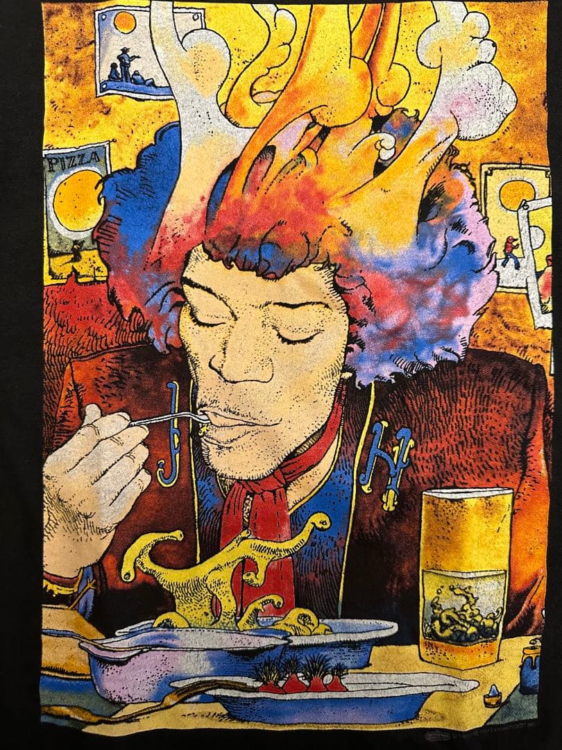 Jimi Hendrix ジミヘン moebius メビウス Tシャツ 1995
