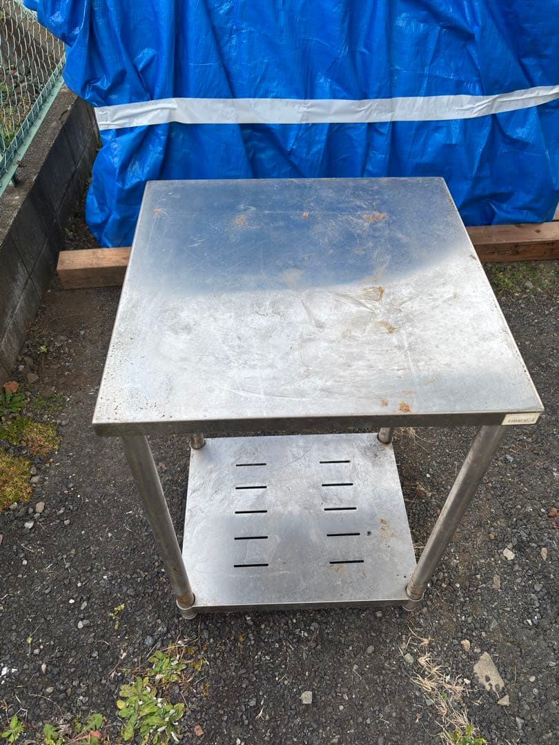 ステンレス製 2段式作業台