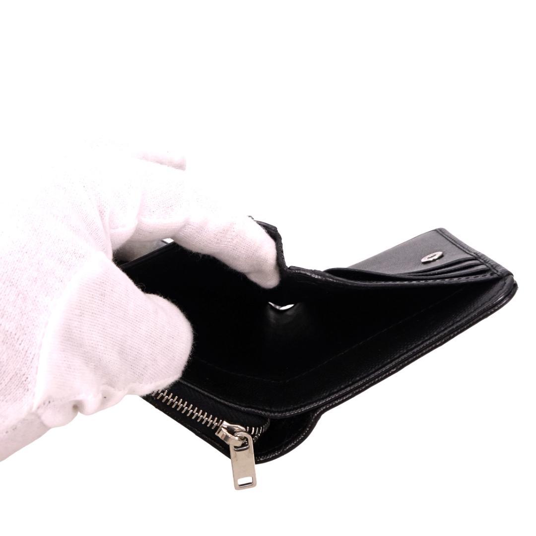 本物 良品 ■サンローラン パリ■Vステッチ マトラッセ カサンドラ 財布