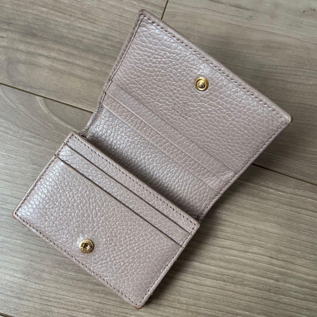 グッチ　ダブルGウォレット　二つ折り財布　レディース