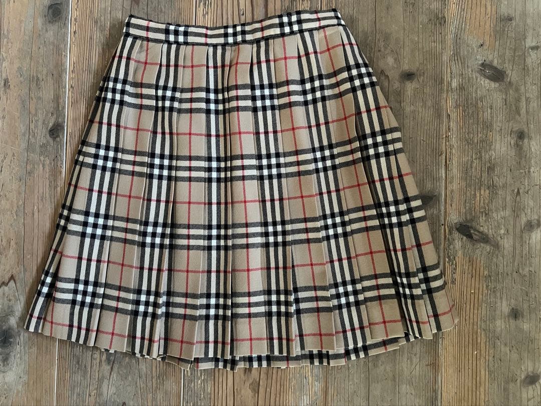 BURBERRY バーバリー チェック柄プリーツスカート サイズ150