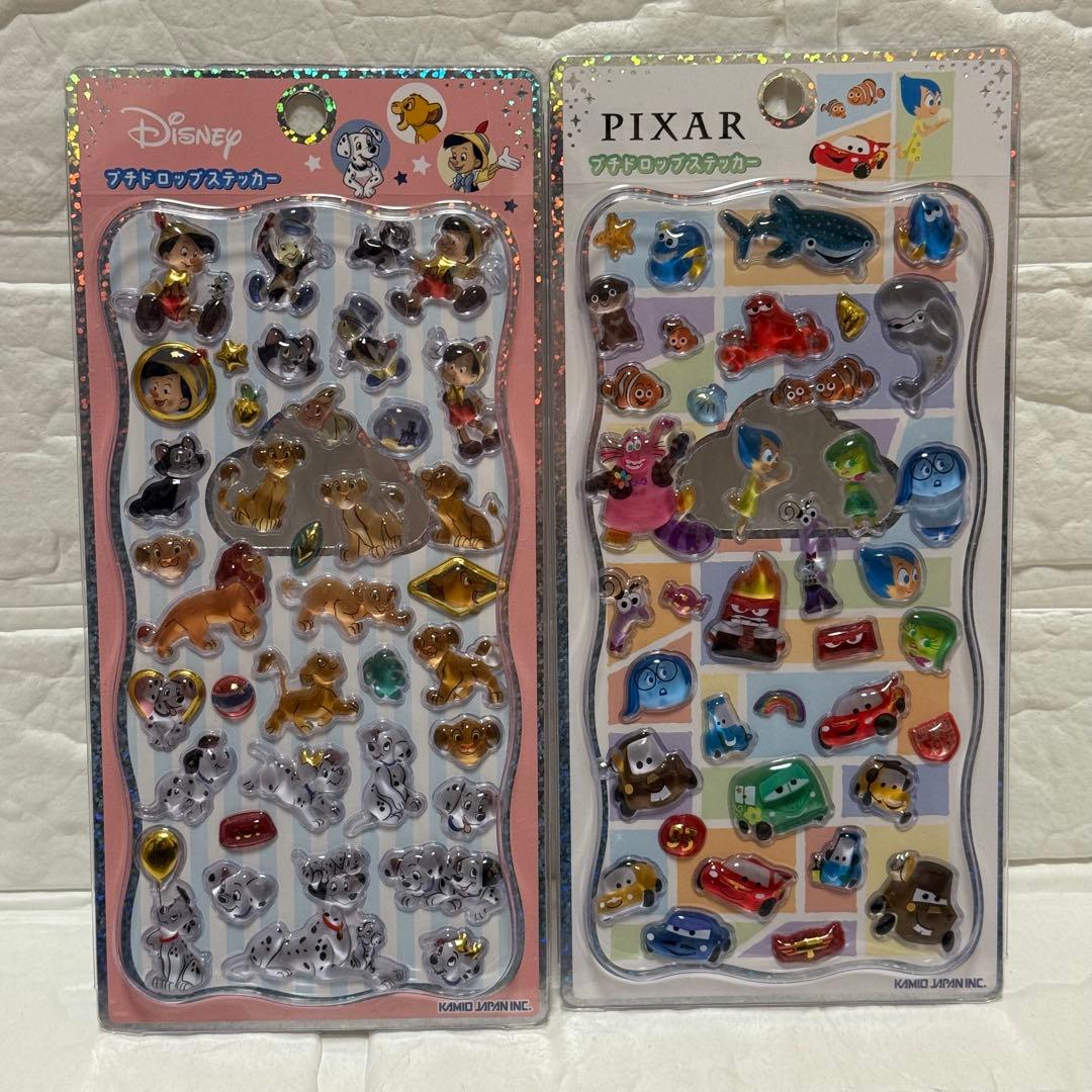 【正規品】プチドロップステッカー　4種　ディズニー