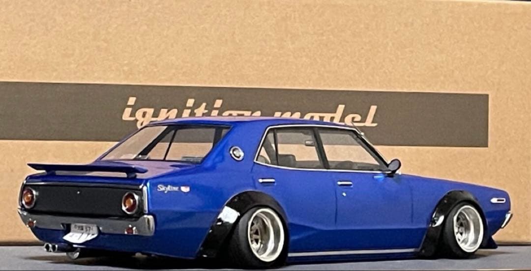 1/18 イグニッションモデル　スカイライン　ヨンメリ　GT-X 【ブルーメタ】