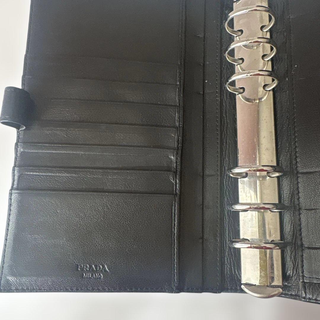 PRADA プラダ　手帳カバー黒