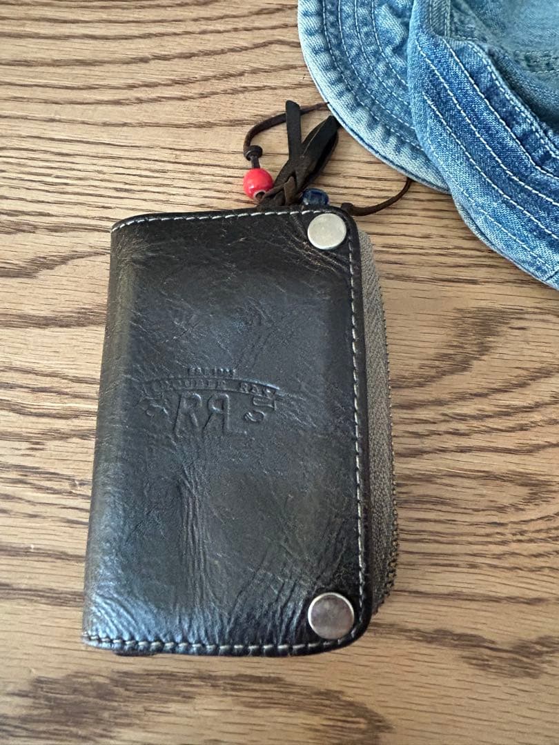レア　ダブルアールエル　RRL 90s レザーキーケース　ケース　カード
