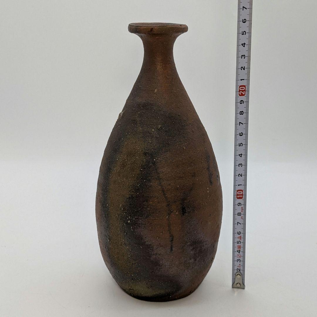 岡山県重要無形文化財 藤原建 備前焼 一輪花入 共箱共布 花瓶 花器 花生 置物