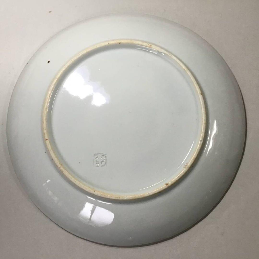 図変わり印判皿●イゲ皿●古伊万里 雛人形 蛤 貝合わせ 六歌仙