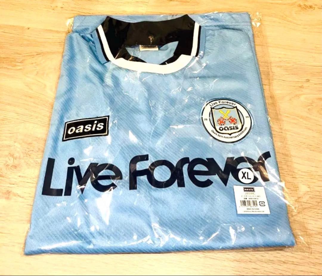 Oasis フットボールシャツ XL リヴ・フォーエヴァー オアシス展