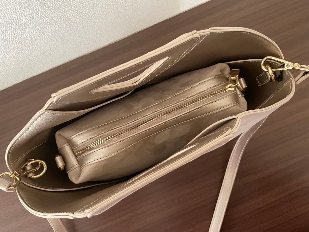 FENNEL スエードトライアングルハンドルバッグ