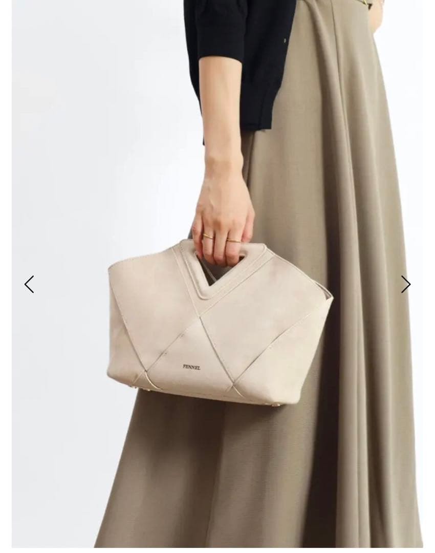 FENNEL スエードトライアングルハンドルバッグ