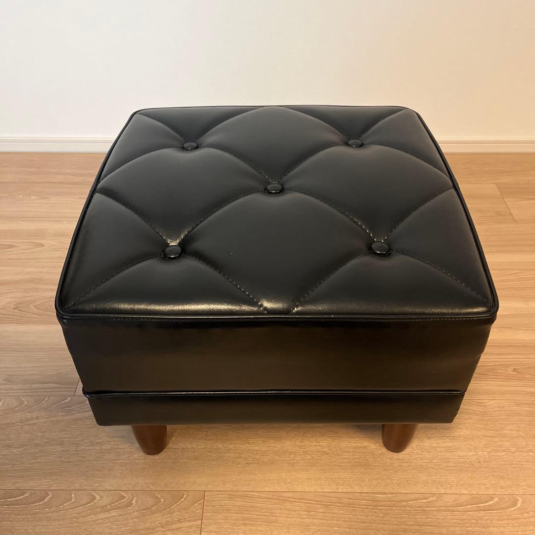 カリモク60 オットマン　ブラック