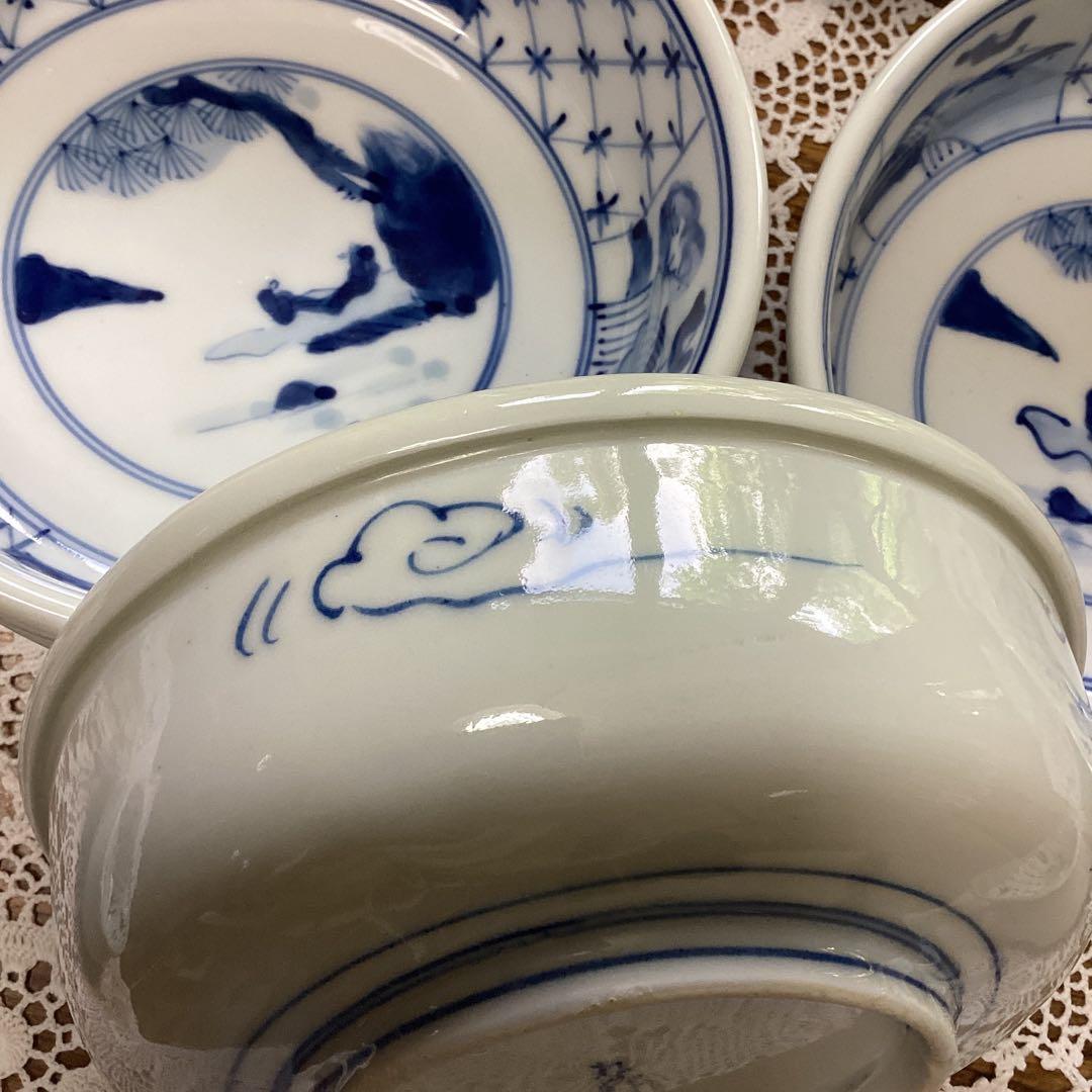 k5 呉須　鉢　10入り　昭和