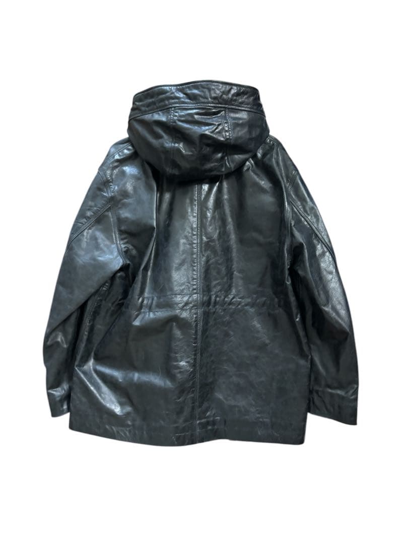 MAISON SPECIAL ブラックレザーライダースジャケット