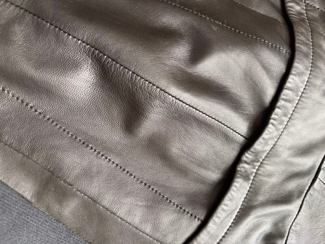 ekam 2way レザージャケット　ハイネック