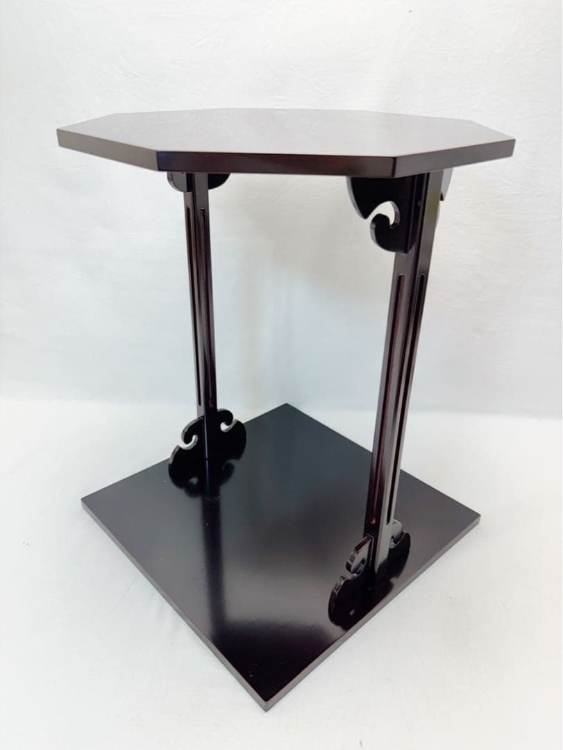 美品 茶道具 溜塗 寿棚 淡々斉好 組み立式茶の湯道具 茶棚 茶事 小棚 元箱