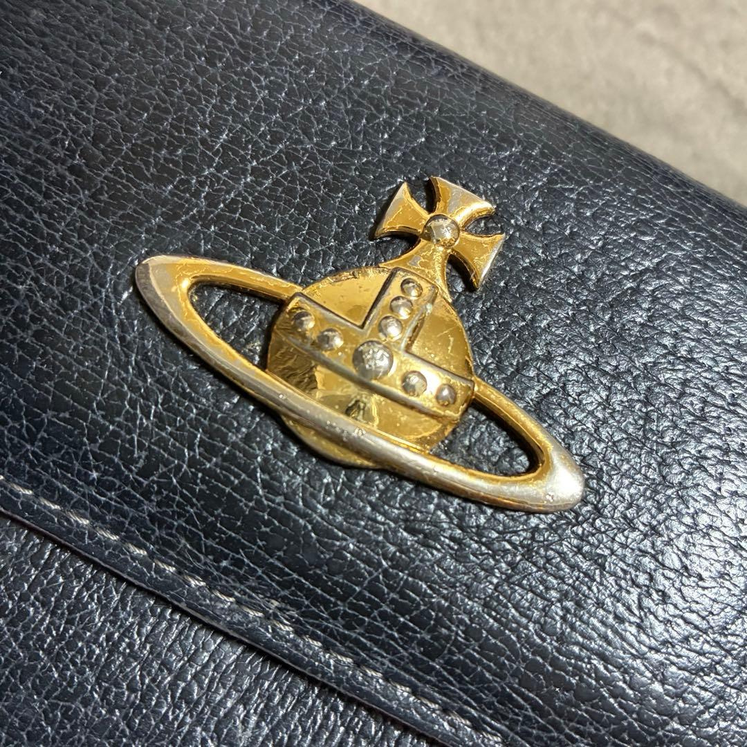 【VivienneWestwood】ヴィヴィアンウエストウッド三つ折り財布・黒