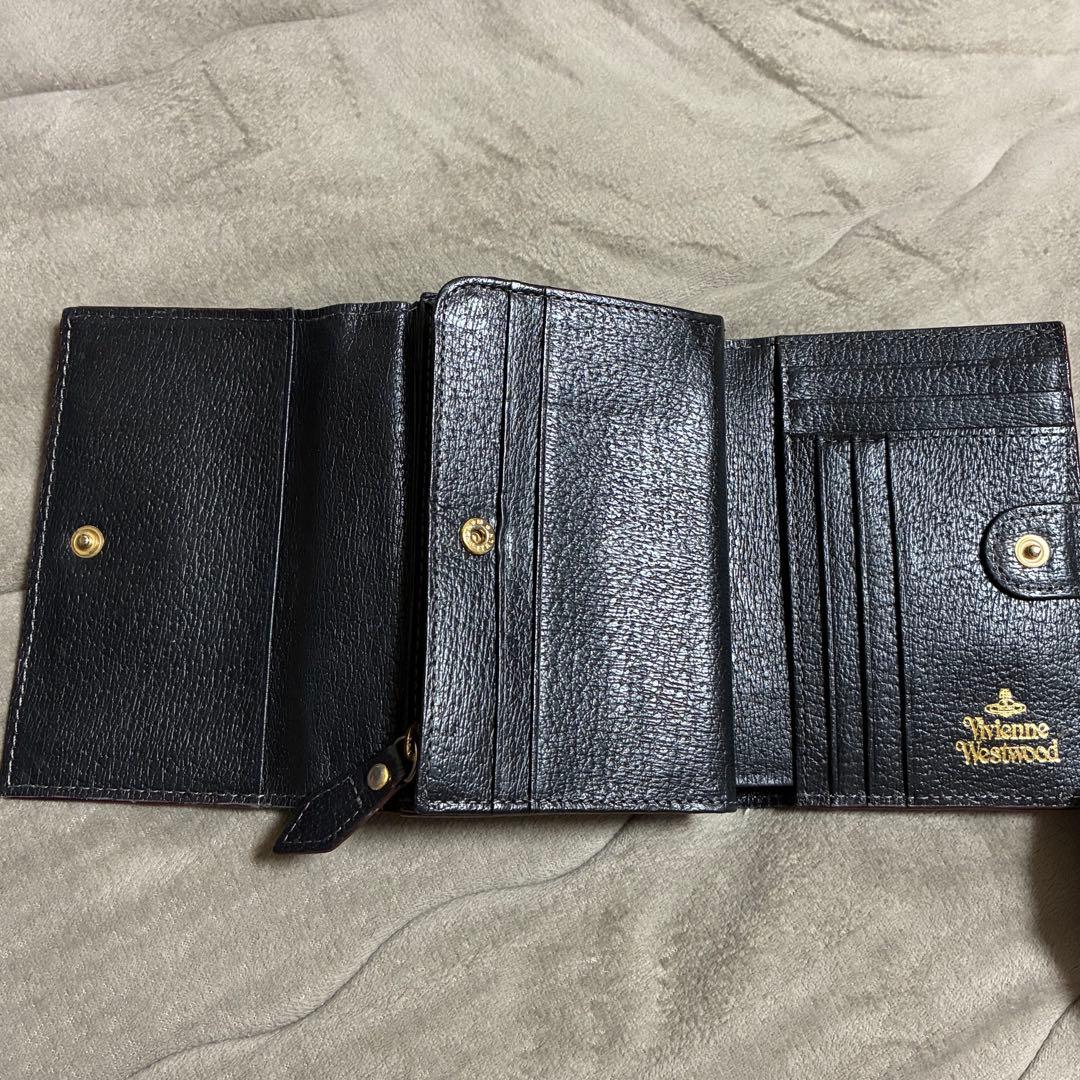 【VivienneWestwood】ヴィヴィアンウエストウッド三つ折り財布・黒