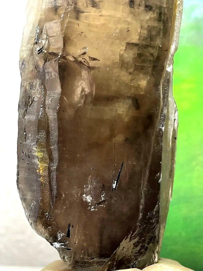 共生スモーキークォーツ・レインボー　・トルマリン　370g