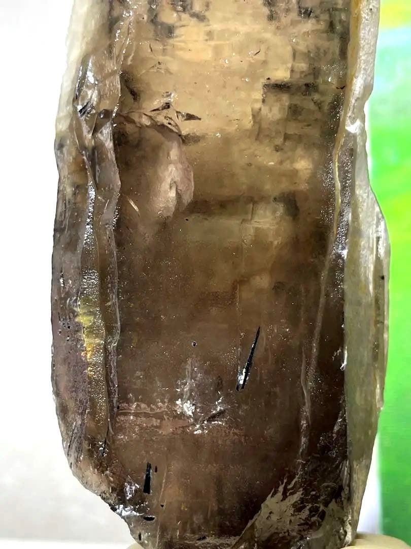 共生スモーキークォーツ・レインボー　・トルマリン　370g