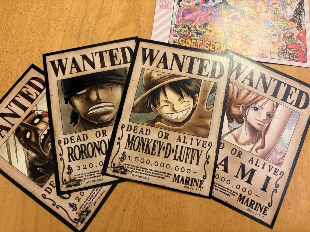 One Piece 誕生日ブロマイド 、手配書ブロマイド