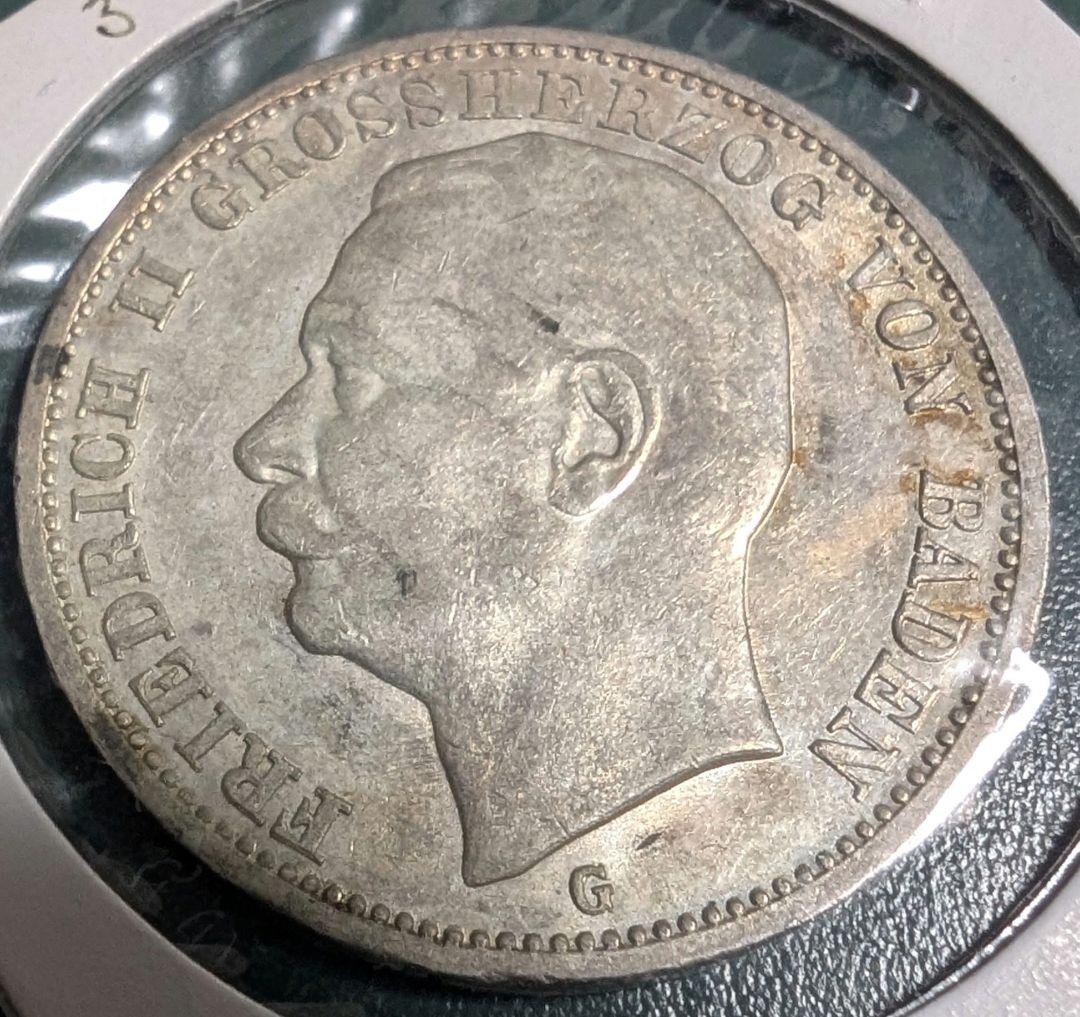 ドイツ　3マルク 古銭 貿易銀 銀貨 大型銀貨  硬貨 外国古銭