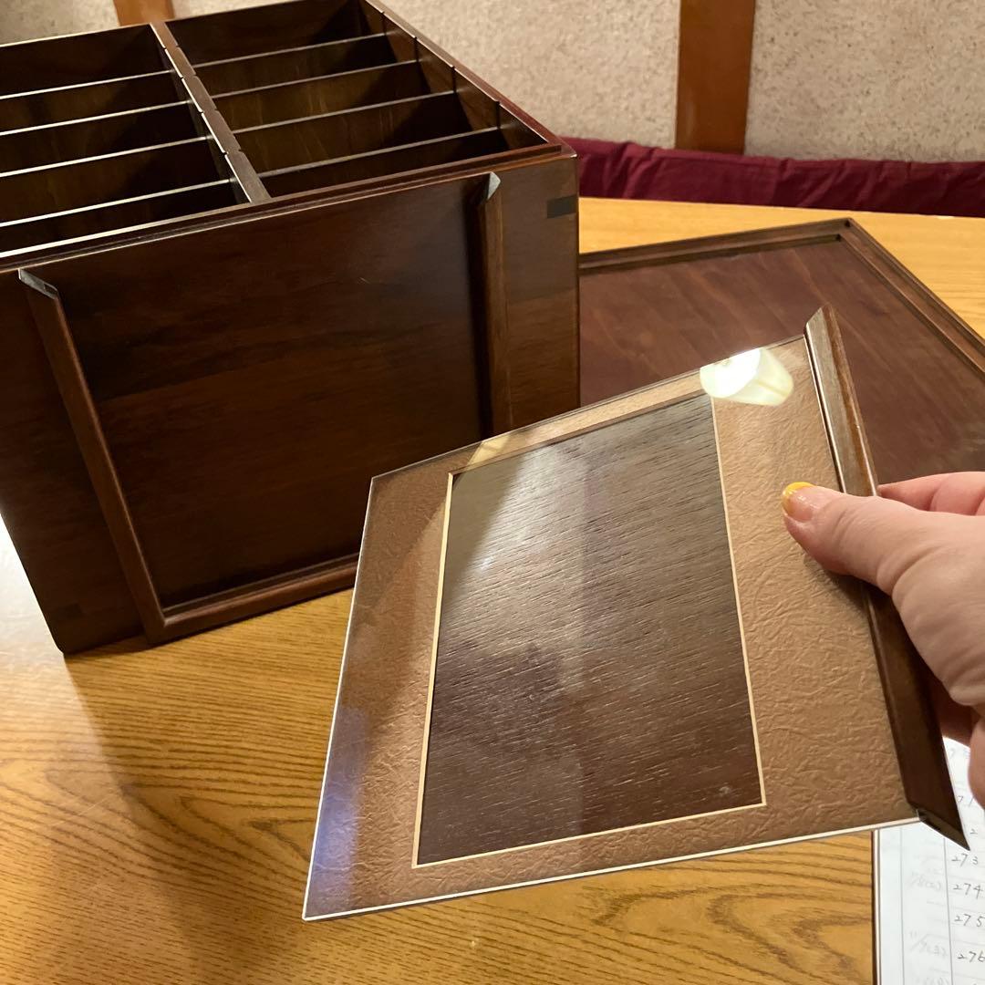 フレーム付き木製収納ボックス 10区画　豊岡クラフト