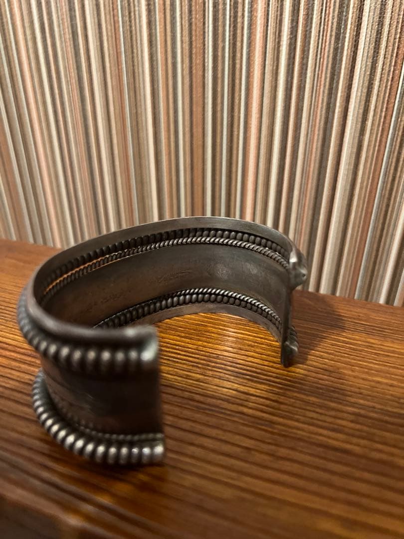 ナバホ ビンテージバングルsterling 極太TAHE