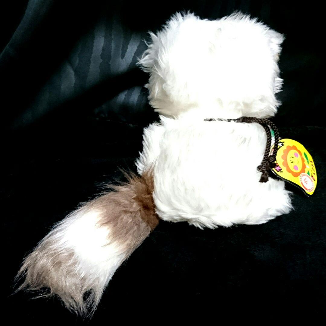 当時物 昭和 レトロ あらいぐま 白 タヌキ ぬいぐるみ ファンシー first