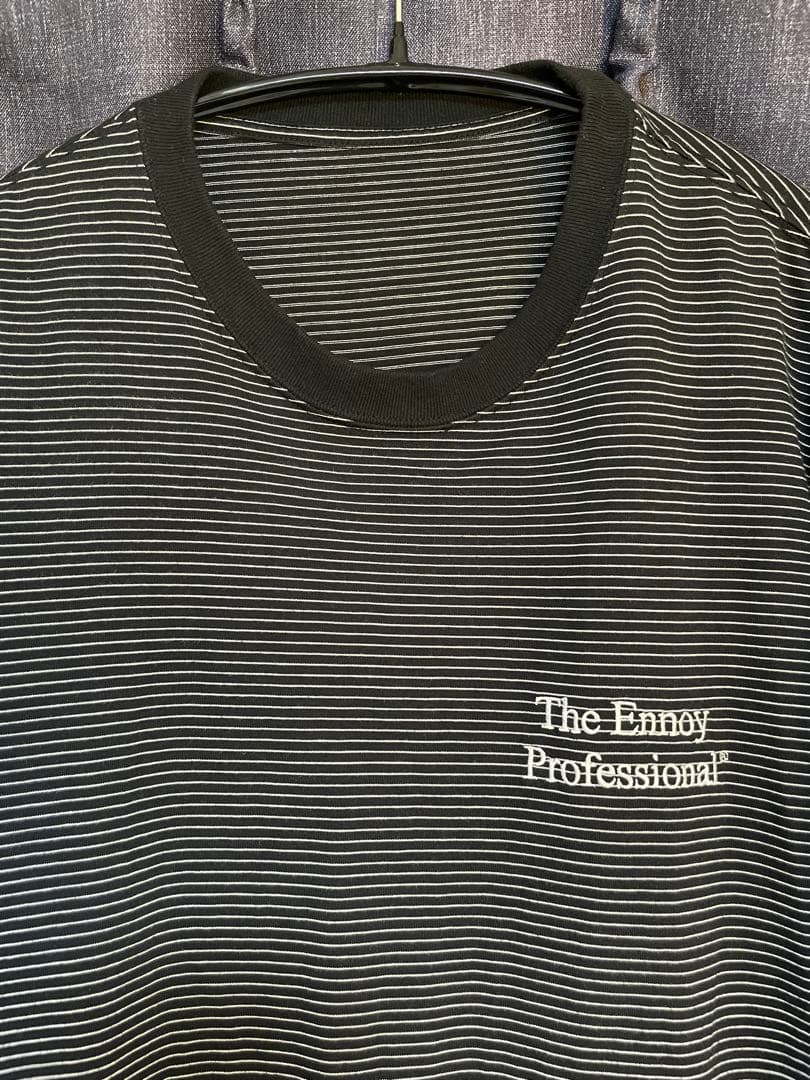 ennoy SS22 Border T-Shirt ブラック Lsize