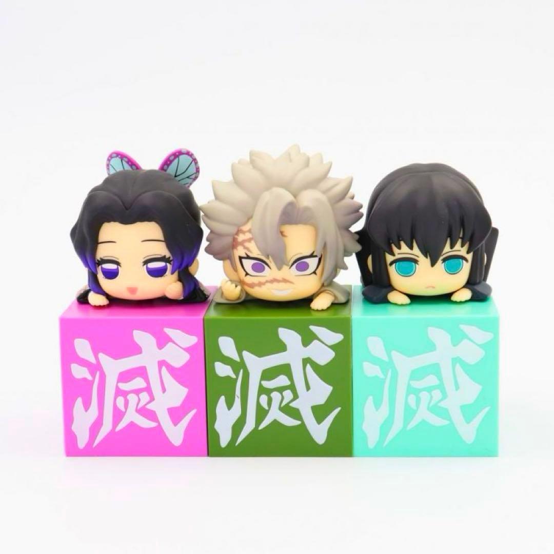 【※初版】 鬼滅の刃 ひっかけフィギュア 胡蝶しのぶ 不死川実弥 時透無一郎