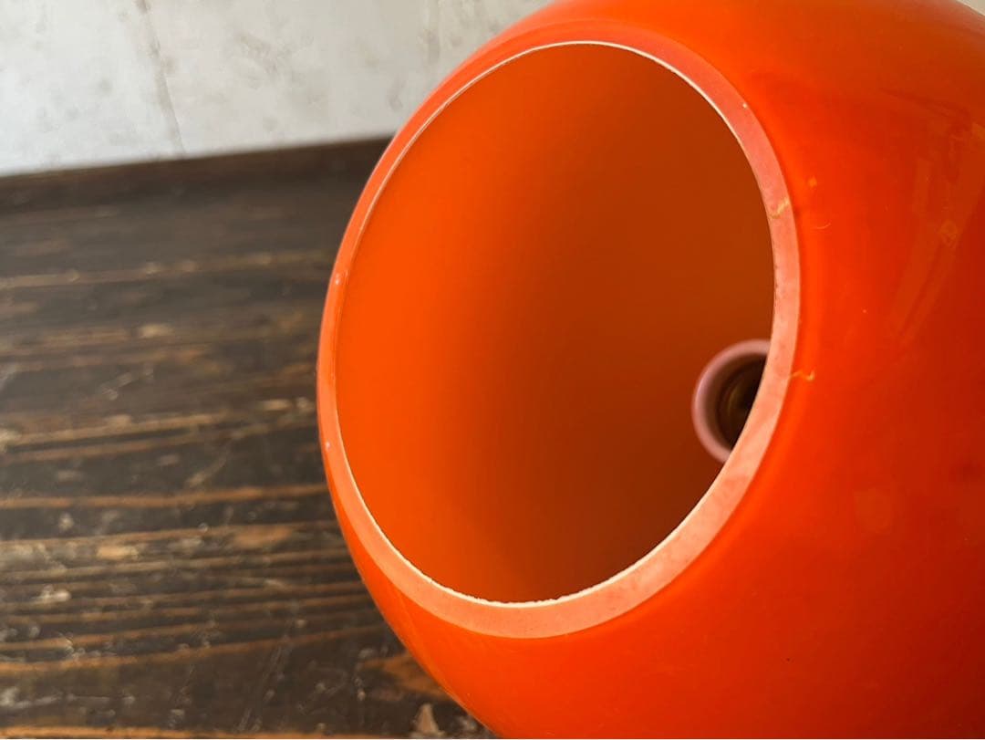 希少 ガラス 天井照明 ペンダントライト 当時物 昭和レトロ レトロポップ