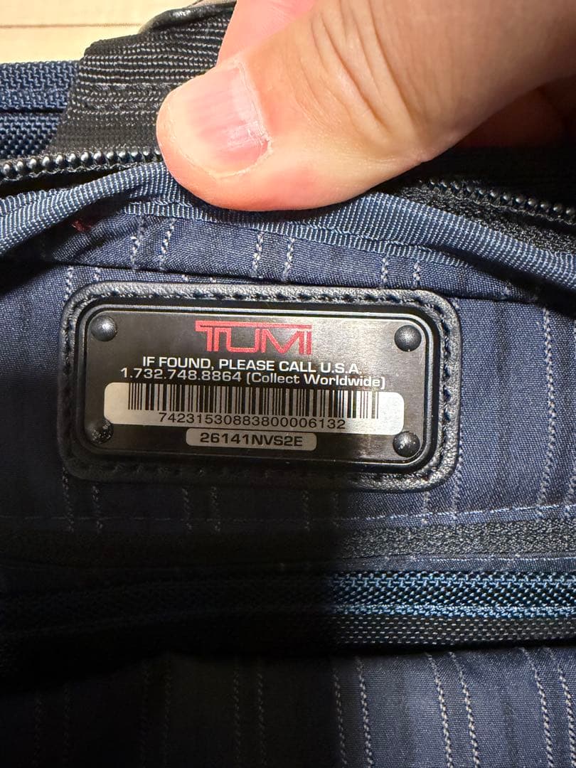 【美品】TUMI shipsコラボ　ネイビー バック