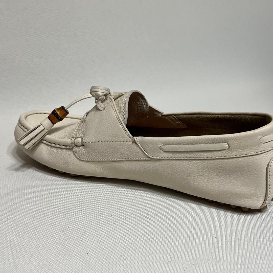 GUCCI ドライビングシューズ ローファー バンブータッセル 25.5cm