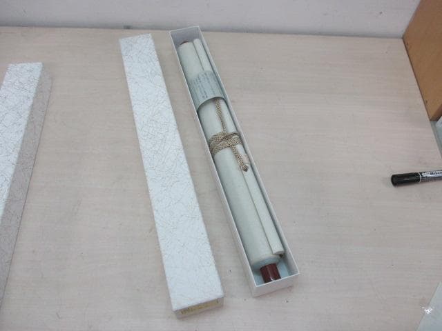 【未使用品】掛軸 佐藤和三『牡丹』日本画 絹本 箱付 掛け軸 L01411