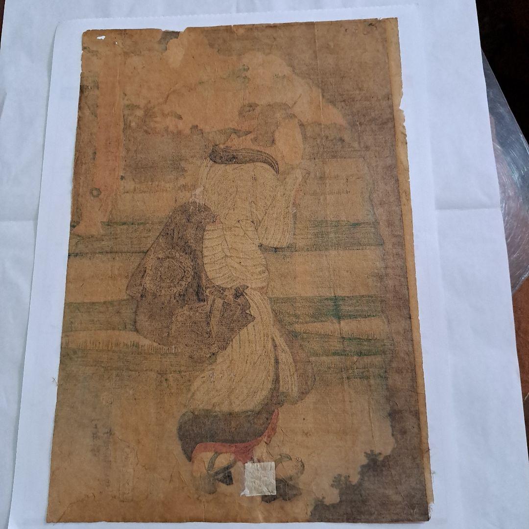 江戸中　東都名所　隅田川　歌川芳員　一枚　1852年　希少　浮世絵版画