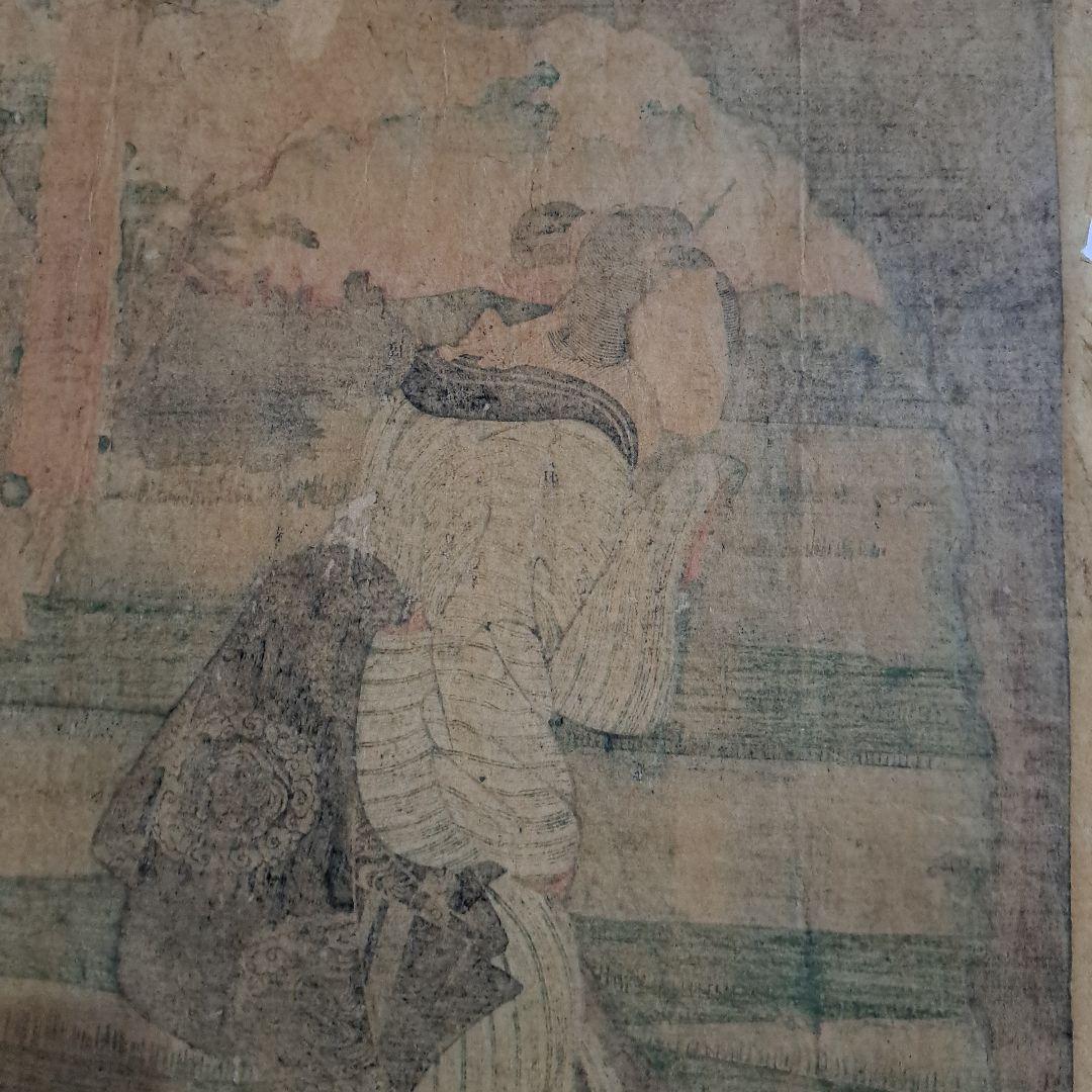 江戸中　東都名所　隅田川　歌川芳員　一枚　1852年　希少　浮世絵版画