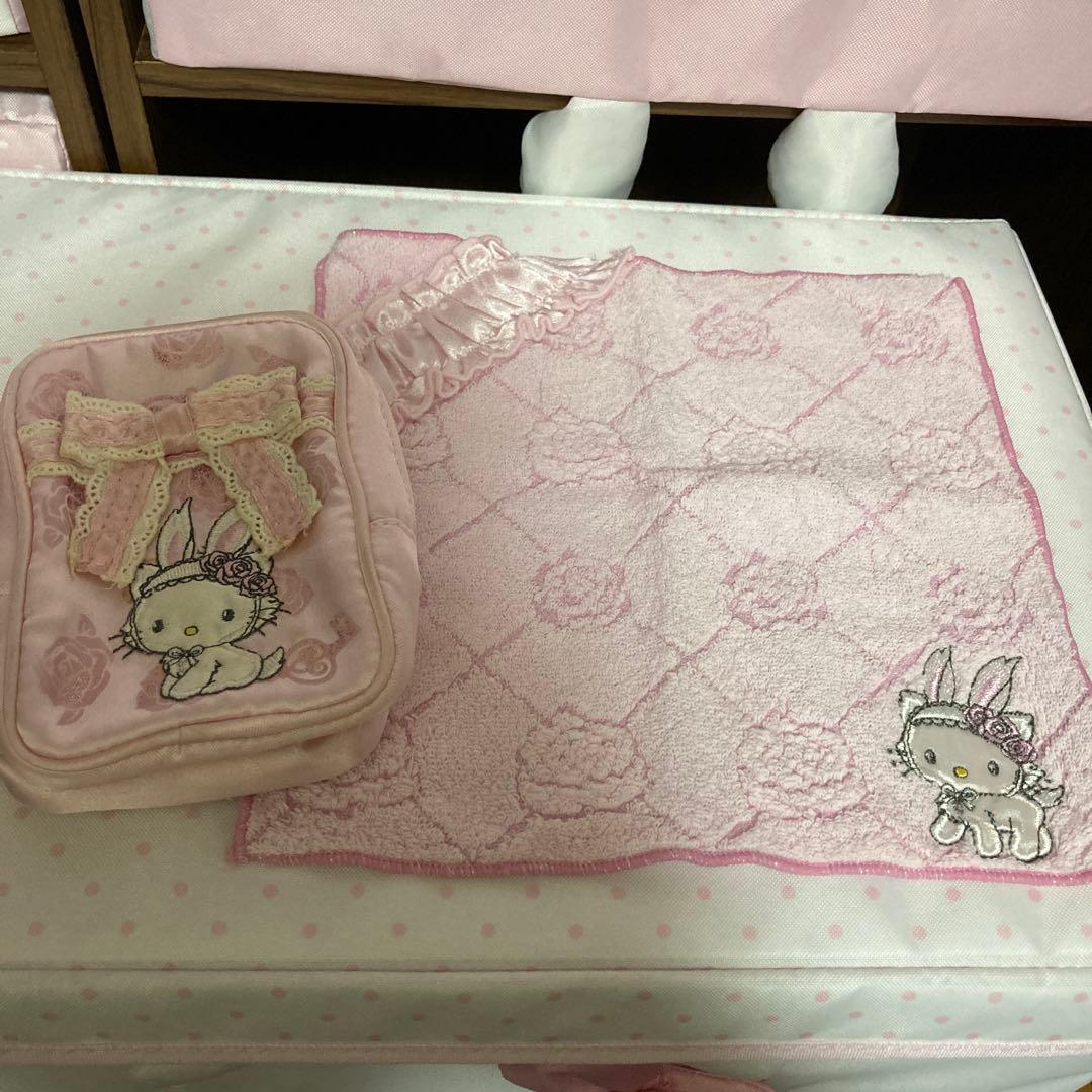 チャーミーキティ（うさみみ）　ポーチ　ハンカチ