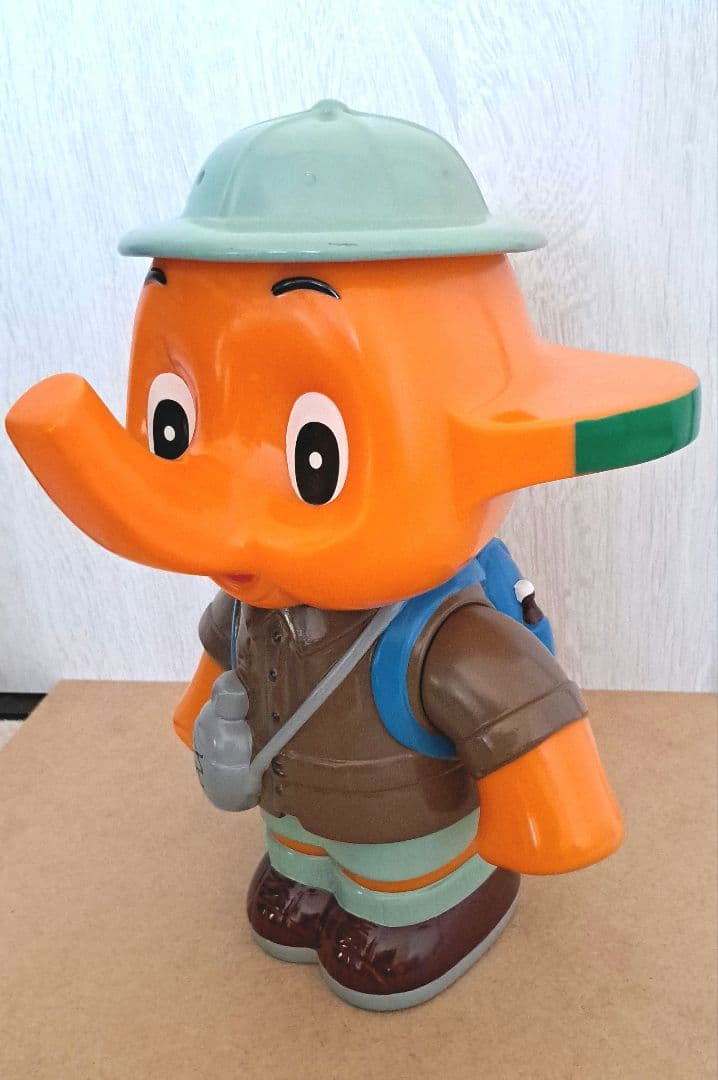 佐藤製薬　ぞうさん　サトちゃん　31センチ　探検家　貯金箱　フィギュア