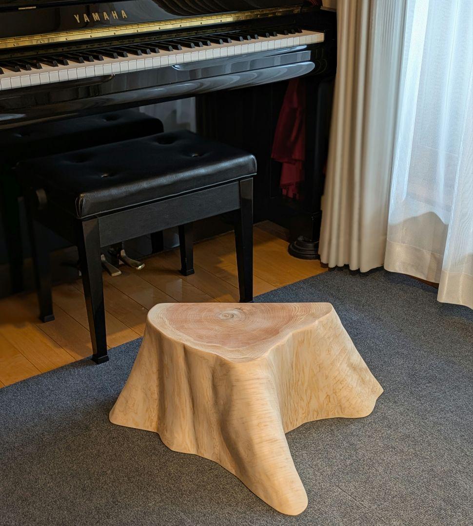 まな　天然檜　切り株　椅子　スツール　テーブル　高さ約25㎝