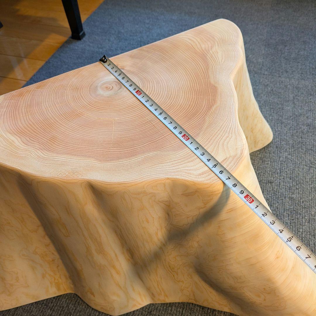 まな　天然檜　切り株　椅子　スツール　テーブル　高さ約25㎝