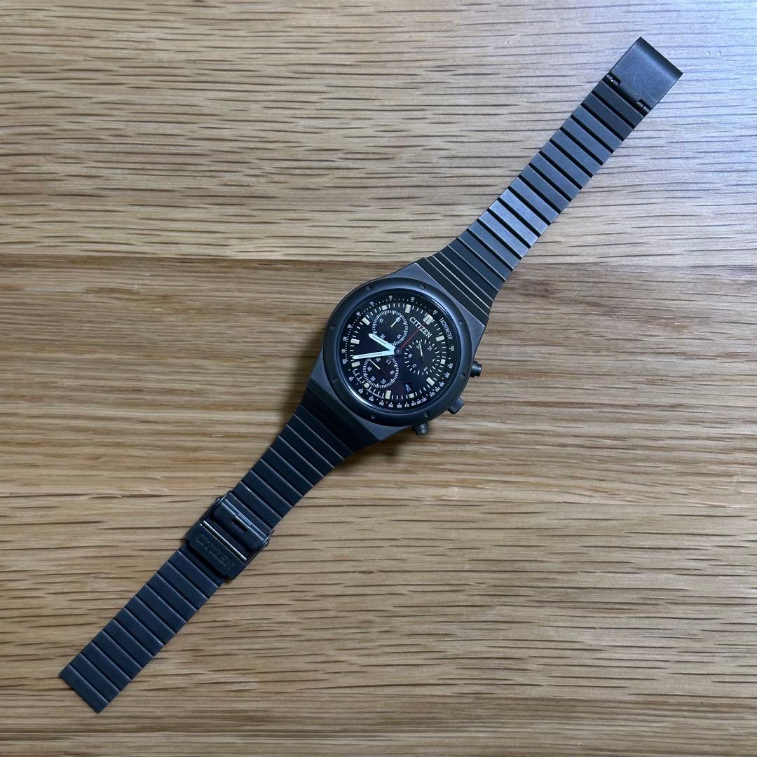 CITIZEN レコードレーベル 1984クロノグラフ 復刻限定 オンタイム別注